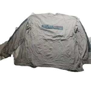 Guess Jeans USA T-Shirt‎ Mens Size 2XL XXL VTG 90s Logo V Neck Gray